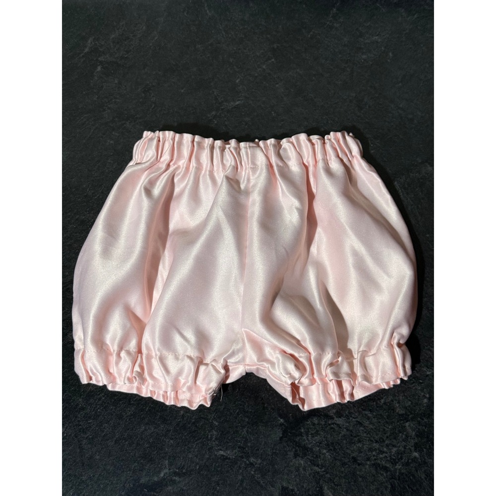Princess Collection NYC Pink Satin Bloomers Diaper Cover Baby Girls 9M Coquette